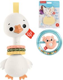 Fisher Price Baby kousátko / chrastítko zvířátko 3 druhy pro miminko
