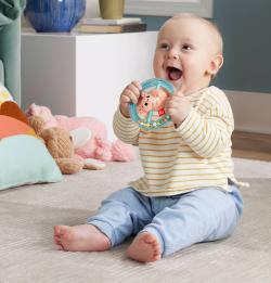 Fisher Price Baby kousátko / chrastítko zvířátko 3 druhy pro miminko
