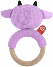 Fisher Price Baby kousátko kroužek bavlněné zvířátko 3 druhy pro miminko