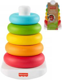 Fisher Price Baby kroužky navlékací stohovací na tyči ECO pro miminko Fisher Price Baby kroužky navlékací stohovací na tyči ECO pro miminko