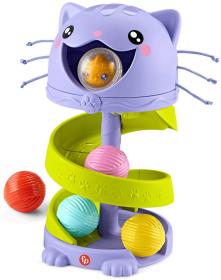 Fisher Price Baby kuličková dráha kočička věž + 5 kuliček pro miminko