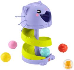 Fisher Price Baby kuličková dráha kočička věž + 5 kuliček pro miminko
