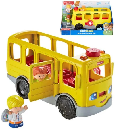 Fisher Price Baby Little People Školní autobus na baterie Světlo Zvuk Fisher Price Baby Little People Školní autobus na baterie Světlo Zvuk