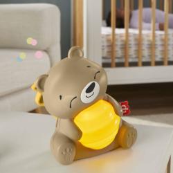 Fisher Price Baby medvídek zklidňující na baterie Světlo Zvuk pro miminko