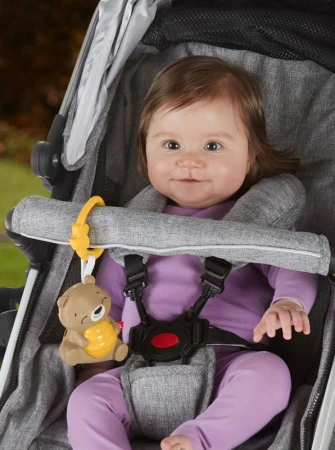 Fisher Price Baby medvídek zklidňující na baterie Světlo Zvuk pro miminko