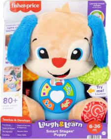 Fisher Price Baby mluvicí pejsek interaktivní na baterie Světlo Zvuk