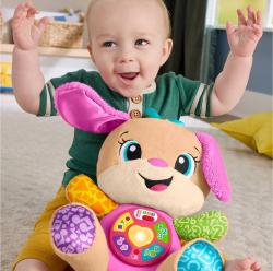 Fisher Price Baby mluvicí pejskova sestřička interaktivní na baterie Světlo Zvuk