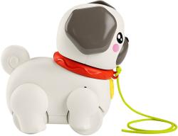 Fisher Price Baby pes mopslík chodící tahací na kolečkách plast