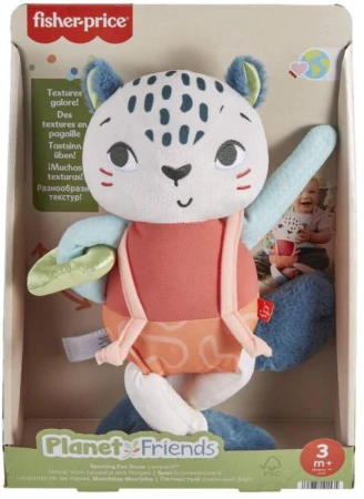 Fisher Price Baby sněžný leopard zvířátko s aktivitami Eko pro miminko