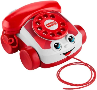 Fisher Price Baby telefon tahací sluchátkový s očima 80. výročí Mattel