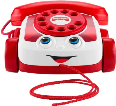 Fisher Price Baby telefon tahací sluchátkový s očima 80. výročí Mattel