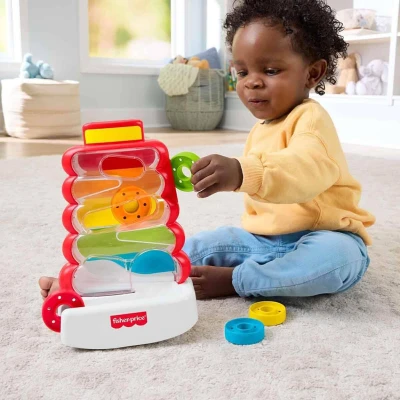 Fisher Price Baby věž s propadávajícími kroužky pro miminko