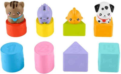 Fisher Price Baby vkládačka přepravní box se zvířátky pro miminko