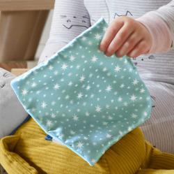 Fisher Price Baby zajíček textilní usínáček na spinkání na baterie Světlo Zvuk