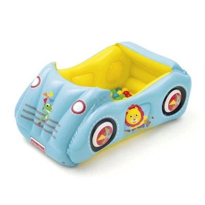 FISHER PRICE Dětské nafukovací autíčko Fisher-Price s míčky 119x79x51 cm FISHER PRICE Dětské nafukovací autíčko Fisher-Price s míčky 119x79x51 cm