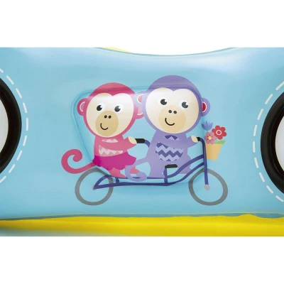 FISHER PRICE Dětské nafukovací autíčko Fisher-Price s míčky 119x79x51 cm