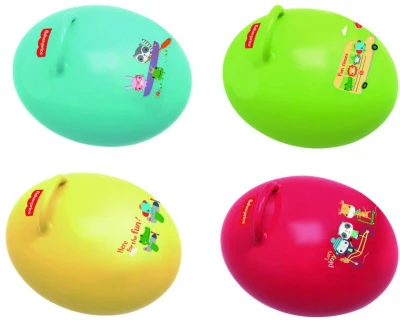 Fisher Price Míč skákací nafukovací Vejce hopsadlo s úchytem s pumpičkou