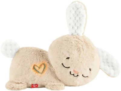 Fisher Price PLYŠ Baby králíček usínáček pro miminko na baterie Světlo Zvuk