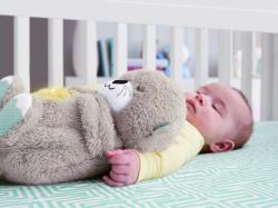 Fisher Price PLYŠ Baby usínáček podřimující vydra na baterie Světlo Zvuk pro miminko
