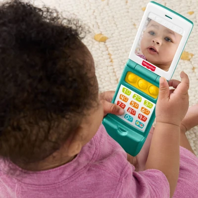 Fisher Price Telefon mobilní baby vyklápěcí na baterie pro miminko Zvuk
