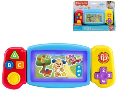Fisher Price Zábavná herní baby konzole naučná na baterie Světlo Zvuk Fisher Price Zábavná herní baby konzole naučná na baterie Světlo Zvuk