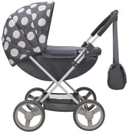 FIVE O NINE CREW Kočárek veverka šedý s taškou pro panenku miminko