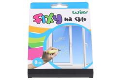 Fixy na sklo 8 barev set Lehce omyvatelné