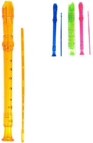 Flétna dětská barevná průhledná s čistítkem 4 barvy plast (hudební nástroje) Flétna dětská barevná průhledná s čistítkem 4 barvy plast (hudební nástroje)
