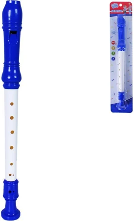 Flétna dětská plastová 33cm na blistru (hudební nástroje)