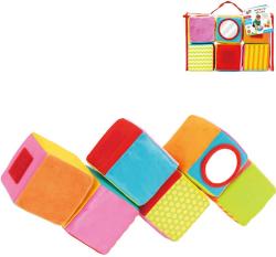 GALT Baby soft kostky textilní naučné na suchý zip 8cm set 6ks pro miminko GALT Baby soft kostky textilní naučné na suchý zip 8cm set 6ks pro miminko