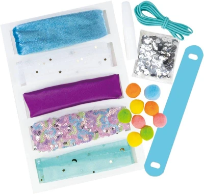 GALT Třpytivé gumičky do vlasů Scrunchies kreativní set výroba gumiček