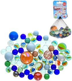 Gametime skleněné kuličky skleněnky XL sada různé barvy a velikosti
