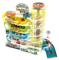 Garáž patrová s výtahem +6 aut světlo, zvuky