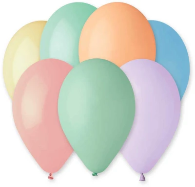 Gemar Balónek nafukovací 26cm pastelový set 10ks různé barvy v sáčku Gemar Balónek nafukovací 26cm pastelový set 10ks různé barvy v sáčku