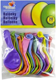 Gemar Balónky nafukovací 19cm Pastelové barevné set 10ks v sáčku