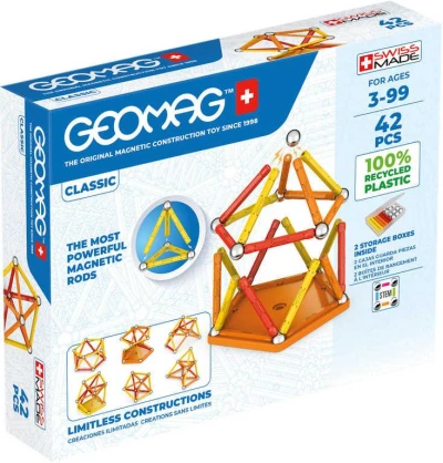 Geomag Classic oranžová 42 dílků Eko magnetická (stavebnice) Geomag Classic oranžová 42 dílků Eko magnetická (stavebnice)