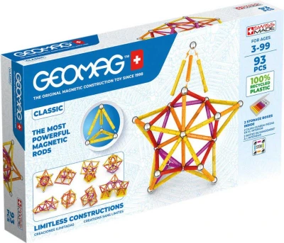 Geomag Classic oranžová 93 dílků Eko magnetická (stavebnice) Geomag Classic oranžová 93 dílků Eko magnetická (stavebnice)