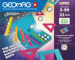 GEOMAG Glitter 22 dílků třpytivá Eko magnetická (stavebnice)