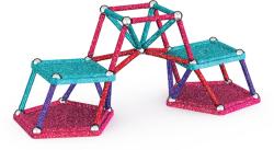 GEOMAG Glitter 60 dílků třpytivá Eko magnetická (stavebnice)
