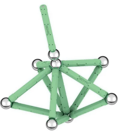 Geomag Glow 25 dílků ve tmě svítící Eko magnetická (stavebnice)