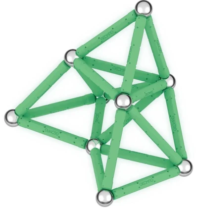 Geomag Glow 42 dílků ve tmě svítící Eko magnetická (stavebnice)
