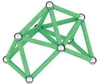 Geomag Glow 42 dílků ve tmě svítící Eko magnetická (stavebnice)