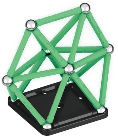 Geomag Glow 42 dílků ve tmě svítící Eko magnetická (stavebnice)