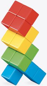 GEOMAG Magicube Green Line Eco kostky barevné 16ks (stavebnice)