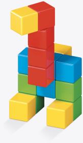 GEOMAG Magicube Green Line Eco kostky barevné 16ks (stavebnice)