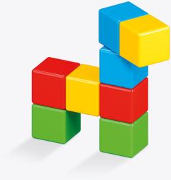 GEOMAG Magicube Green Line Eco kostky barevné 8ks (stavebnice)