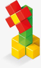 GEOMAG Magicube Green line Eko baby kostky barevné magnetické set 24ks