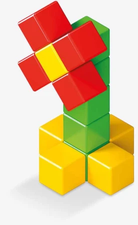Geomag Magicube Green line Eko baby kostky barevné magnetické set 24ks