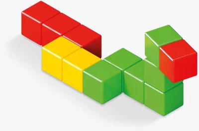 Geomag Magicube Green line Eko baby kostky barevné magnetické set 24ks