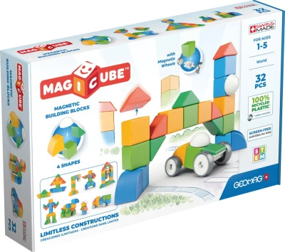 Geomag Magicube Shapes baby magnetická stavebnice 32 dílků